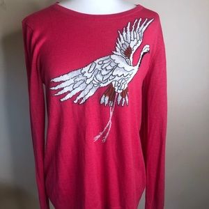 Loft long sleeve sweater pink Ann Taylor sweater